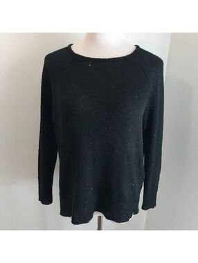 Joie Long Sleeve Black Sweater Sz S